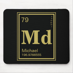 The Element of You! Custom Name Periodic Table Mouse Pad