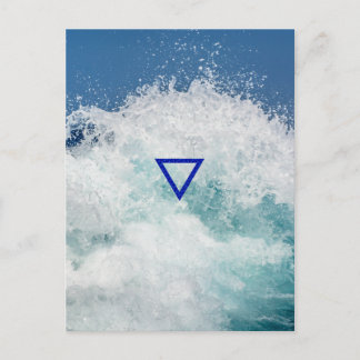 The Element Water Symbol Postcard