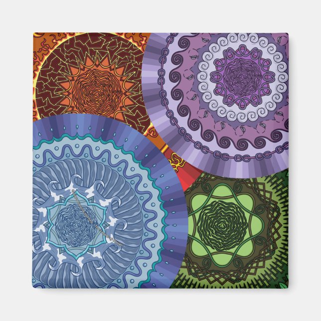 The Elements Mandalas Magnet (Front)