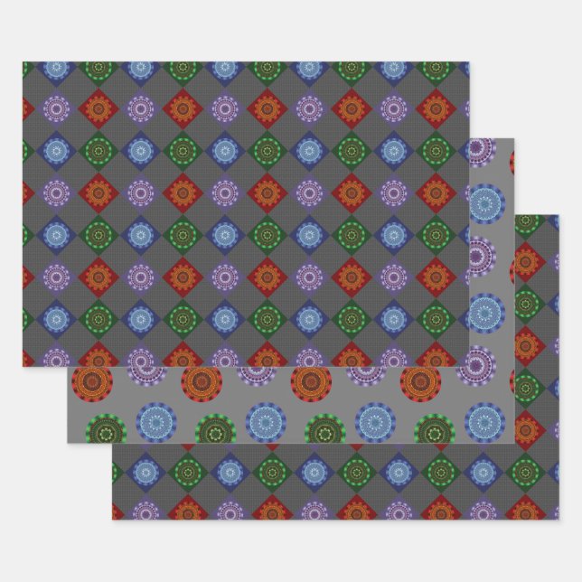 The Elements Mandalas Wrapping Paper Set (Set)