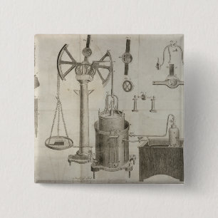 The Elements of Chemistry' 15 Cm Square Badge