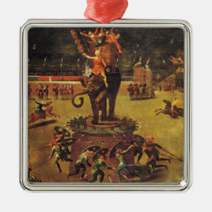 The Elephant Carousel Metal Ornament