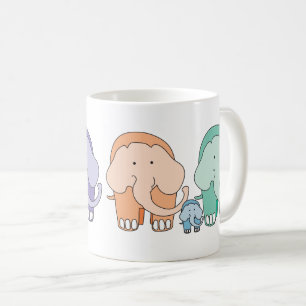  The Elephant Family Coffee Mug