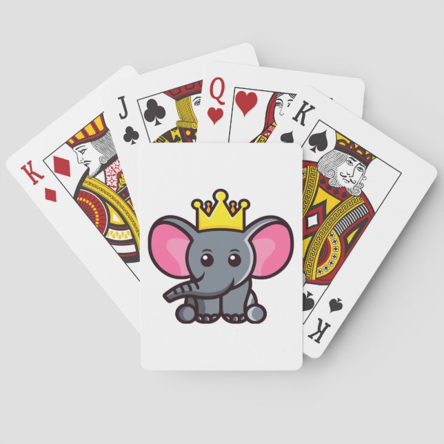 The elephant king playing cards (Back)