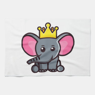 The elephant king tea towel