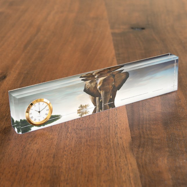 The Elephant Nameplate (Side)