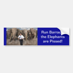 The Elephants are Pissed! Bumper Sticker