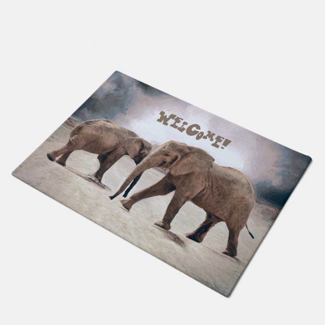 The Elephants Doormat (Angled)