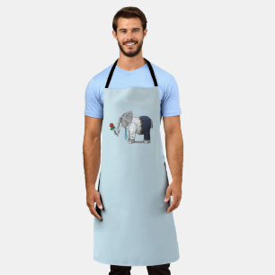 The Elephants Happy Valentines Day Apron