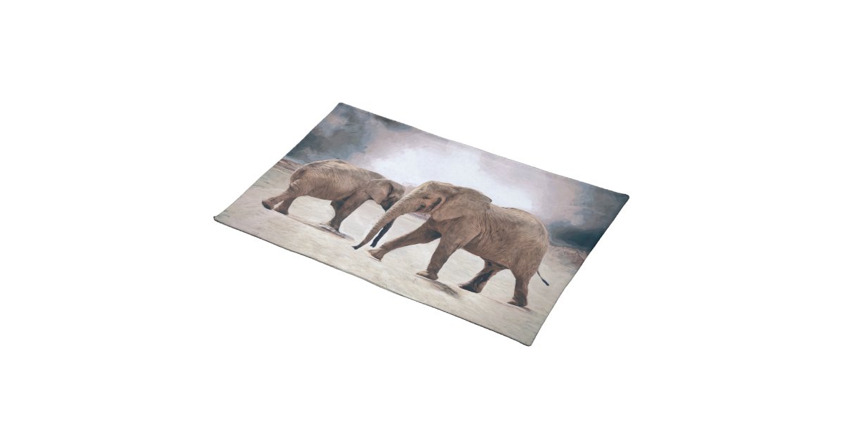 The Elephants Placemat Zazzle