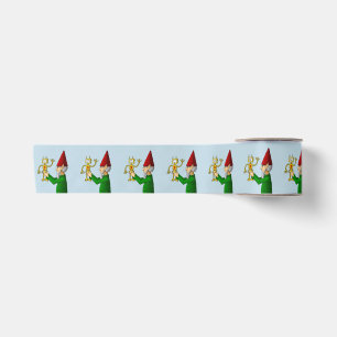 The Elf & Robot from Santa's Workshop Satin Ribbon