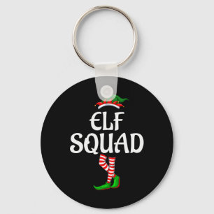 The Elf Squad Family Matching Group Christmas  Key Ring