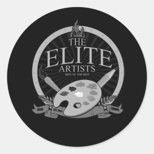 The Elite Artists Classic Round Sticker