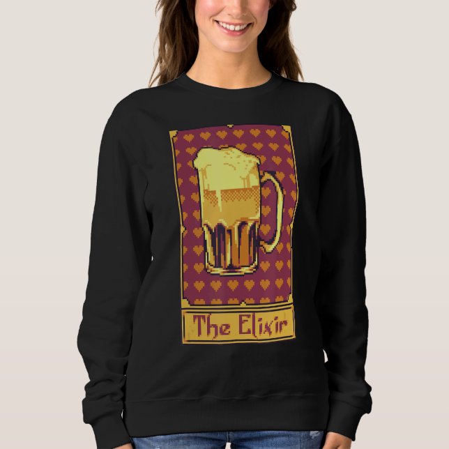 The Elixir Potion Beer Tarot Card Sweatshirt (Front)