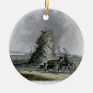 The Elkhorn Pyramid on the Upper Missouri, plate 2 Ceramic Tree Decoration