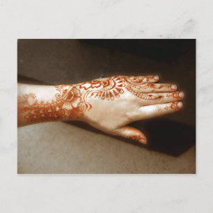 The Ellusive Henna  Tattoo Postcard
