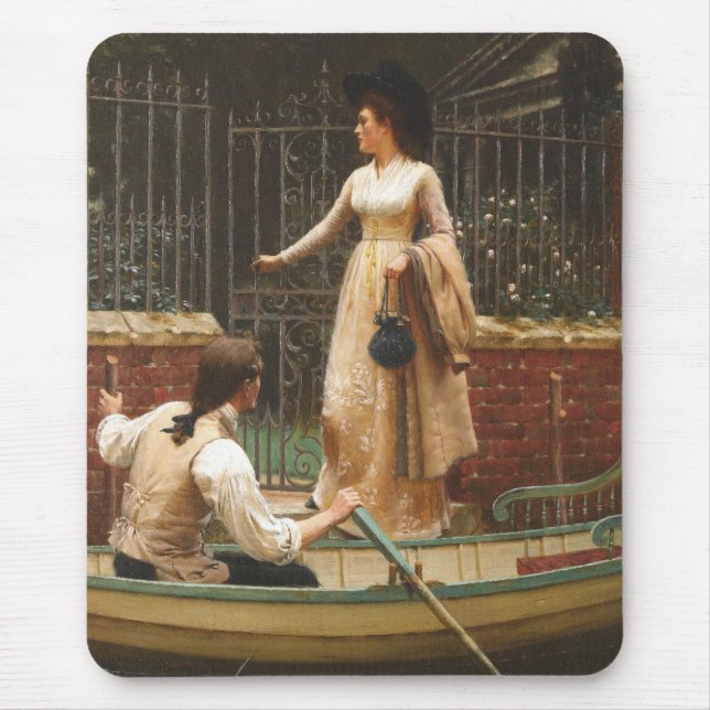 The Elopement (Romantic Date) (by E.B. Leighton) Mouse Pad (Front)