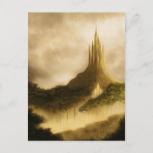 the elven kingdom fantasy art postcard