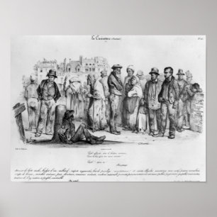 The Emancipated People, from 'La Caricature' Poster
