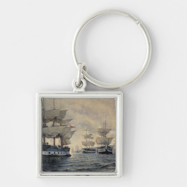 The Embarkation of the Liberating Expedition of Pe Key Ring (Front)