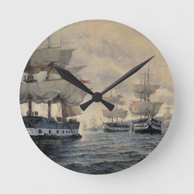 The Embarkation of the Liberating Expedition of Pe Round Clock (Front)