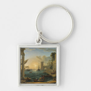 The Embarkation of the Queen of Sheba  Key Ring