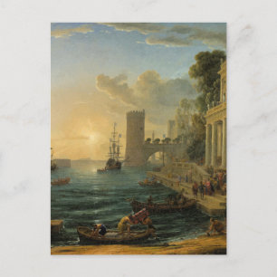 The Embarkation of the Queen of Sheba Postcard