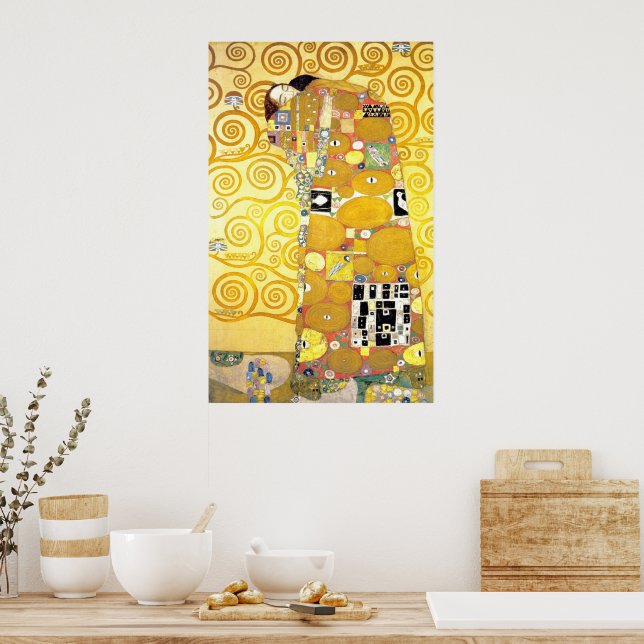 The Embrace by Gustav Klimt Poster (Kitchen)