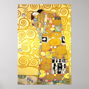 The Embrace by Gustav Klimt Poster