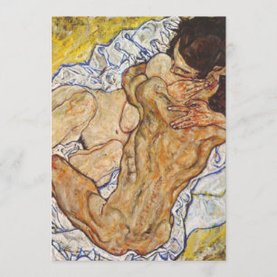 The Embrace Egon Schiele Invitation
