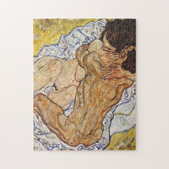 The Embrace Egon Schiele Jigsaw Puzzle (Vertical)