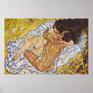 The Embrace Egon Schiele Poster