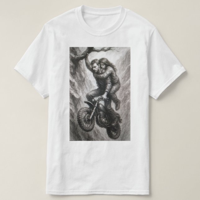 The Embrace in the Abyss T-Shirt (Design Front)