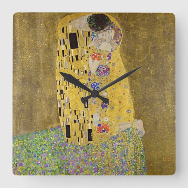 The Embrace Square Wall Clock (Front)