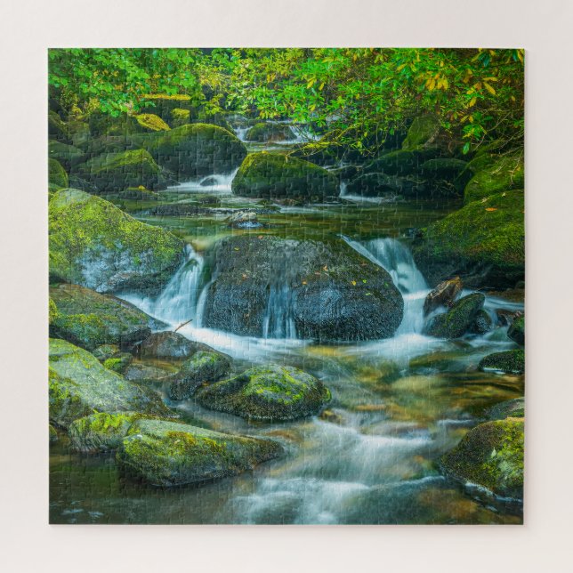 The Emerald Flow of the Irish Brook Jigsaw Puzzle (Vertical)