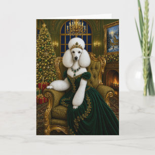 The Emerald Queen, Poodle  Holiday  Card