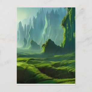 The Emerald Valley Fantasy Art Postcard