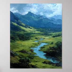 The Emerald Vein: A Sun-Drenched Passage Poster