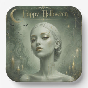 The Emerald Witch's Golden Weep Paper Plate