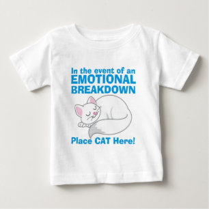 The Emotional Breakdown Cat Baby T-Shirt