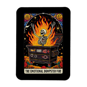 The Emotional Dumpster Fire Tarot Card Magnet