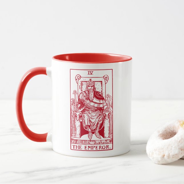 The Emperor Card Mug (With Donut)