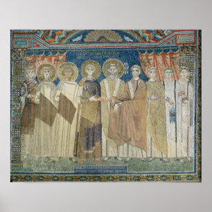 The Emperor Constantine IV grants tax immunity Poster