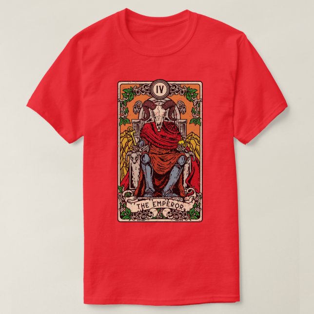 The Emperor I Goth Tarot d I Fortune Teller T-Shirt (Design Front)