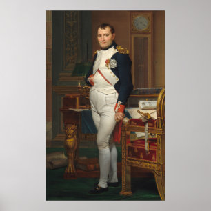 The Emperor Napoleon in His Study at the Tuileries Poster