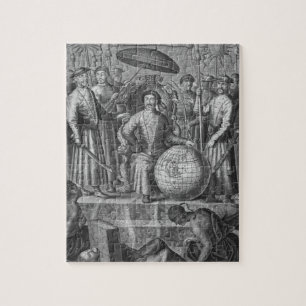 The Emperor of China, frontispiece to an account o Jigsaw Puzzle