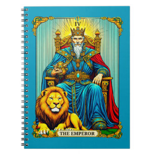 The Emperor Tarot Card Art Notebook