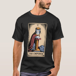 The Emperor Tarot Card Mystic Cat Scratching Post T-Shirt
