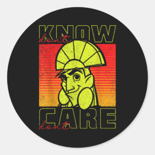 The Emperor's New Groove Kuzco Don't Know Don't Ca Classic Round Sticker