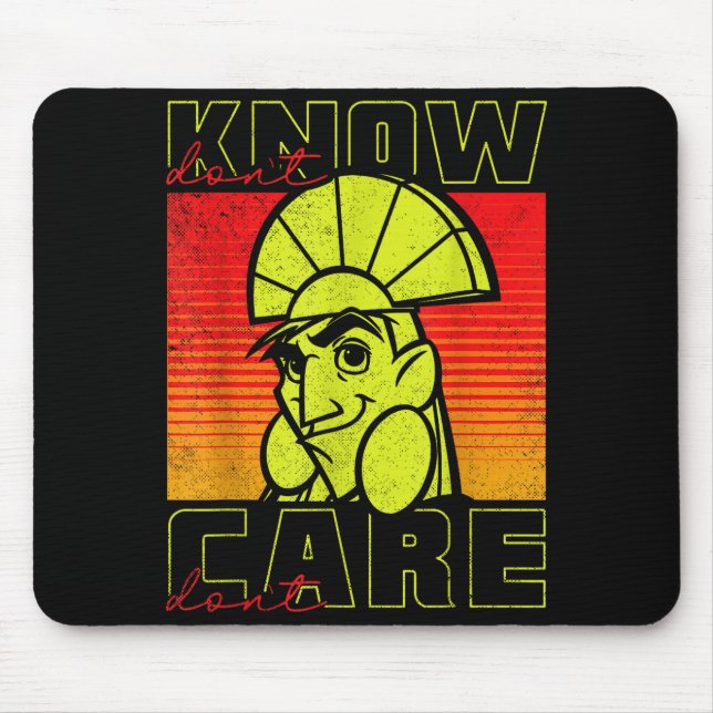 The Emperor's New Groove Kuzco Don't Know Don't Ca Mouse Pad (Front)